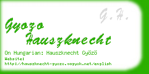 gyozo hauszknecht business card