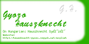 gyozo hauszknecht business card